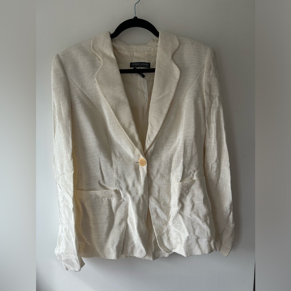 Giorgio Armani Cream Blazer